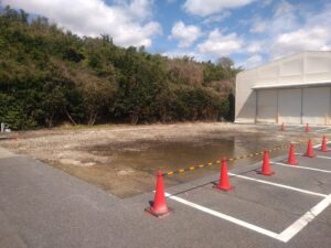 愛知県常滑市のファインツール・ジャパン株式会社様工場工事着工前の風景