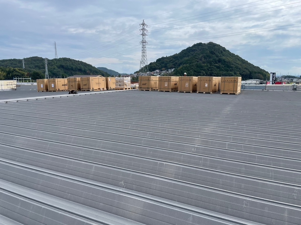 岐阜県関市でのマーゴスポーツ館の荷場の風景