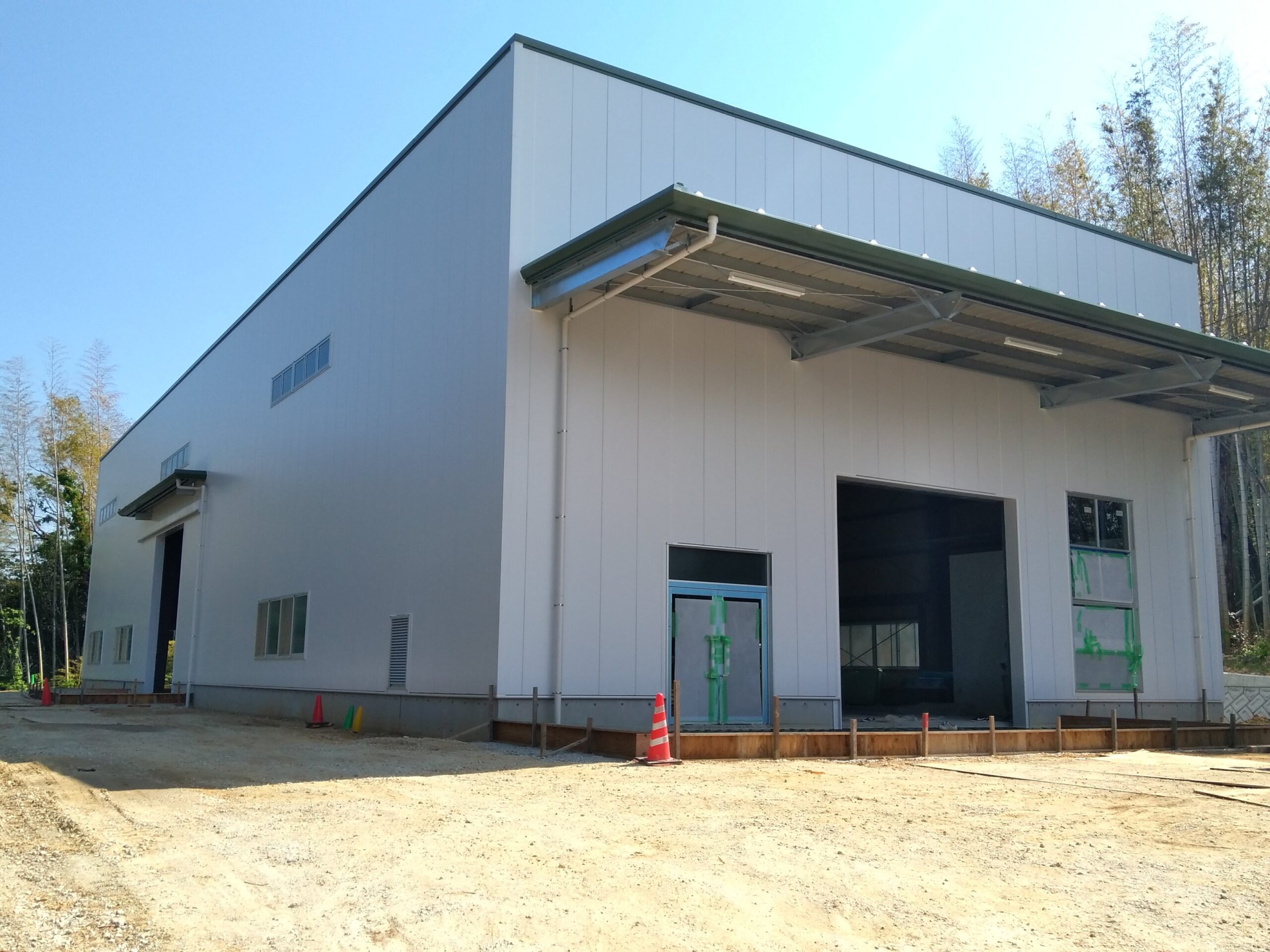 愛知県瀬戸市で始まった新築工事の外壁の様子